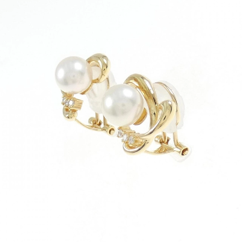 Bông tai ngọc trai Akoya K18YG 6.4mm - Hàng hiệu Chính hãng 873483