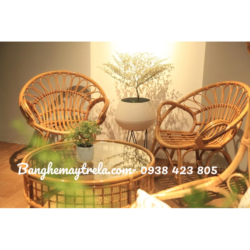 Ghế mây đơn nhỏ đuôi công 454730
