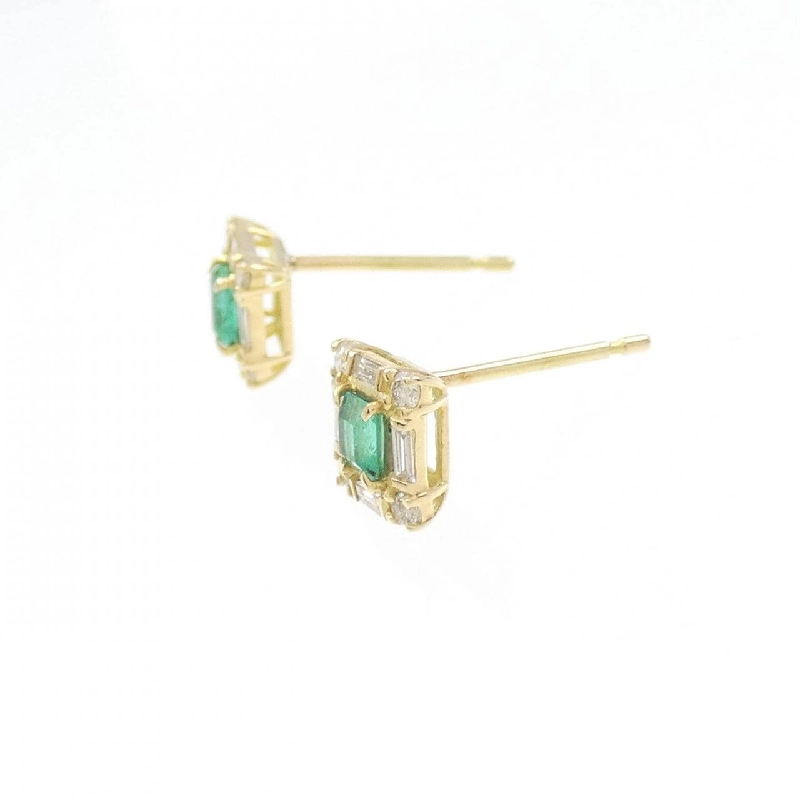 K18YG Bông tai Ngọc lục bảo 0.20CT - Hàng hiệu Chính hãng 871211