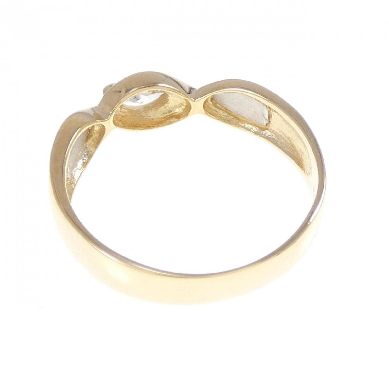 Nhẫn kim cương K18YG/PT900 0.11CT 671397