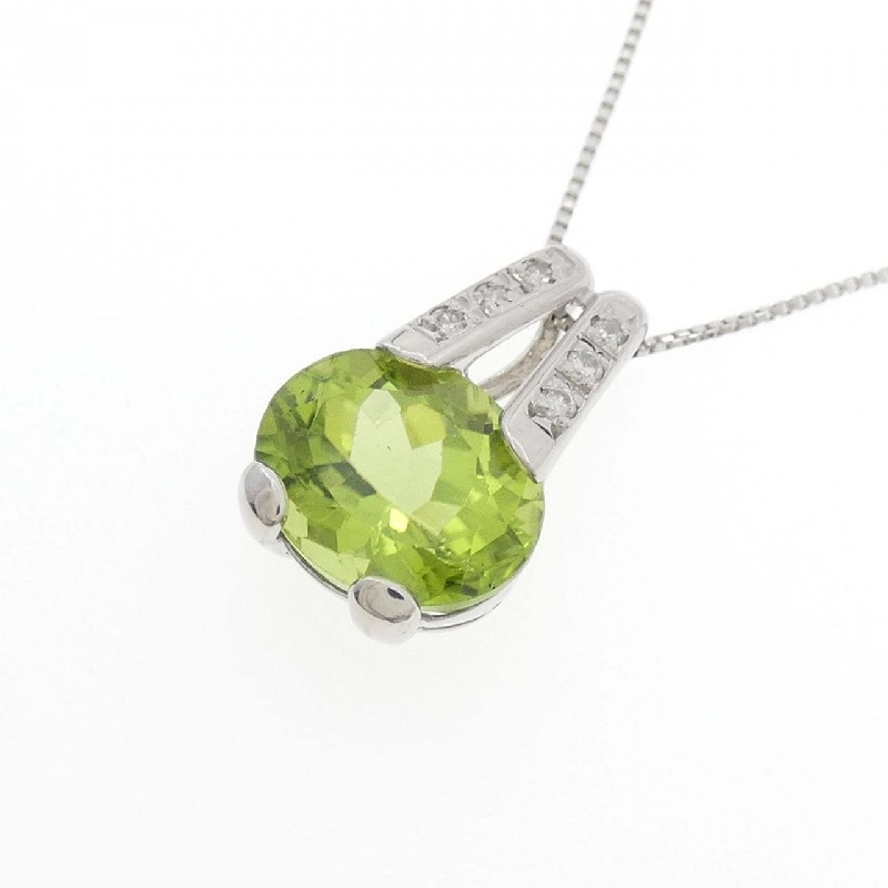 PT900/PT850 Peridot Necklace - Hàng hiệu Authentic 860108