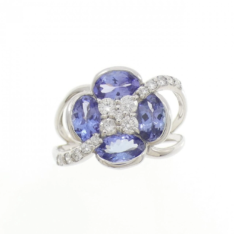 Nhẫn Tanzanite K18WG Hoa 1.74CT - Hàng hiệu Chính hãng 850210