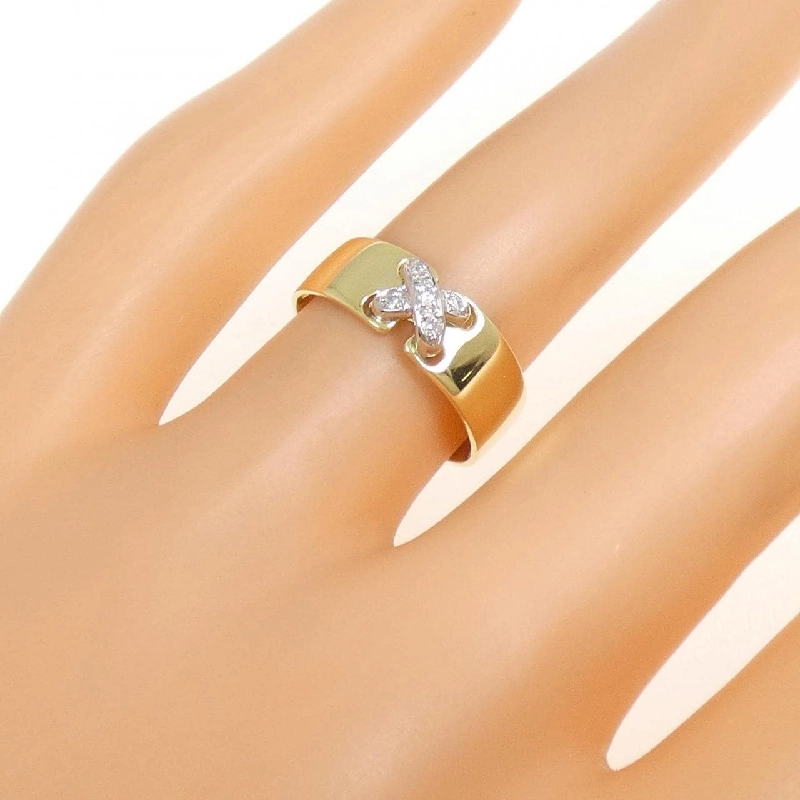 Nhẫn kim cương K18YG/PT900 0.05CT - Hàng hiệu Authentic 852485