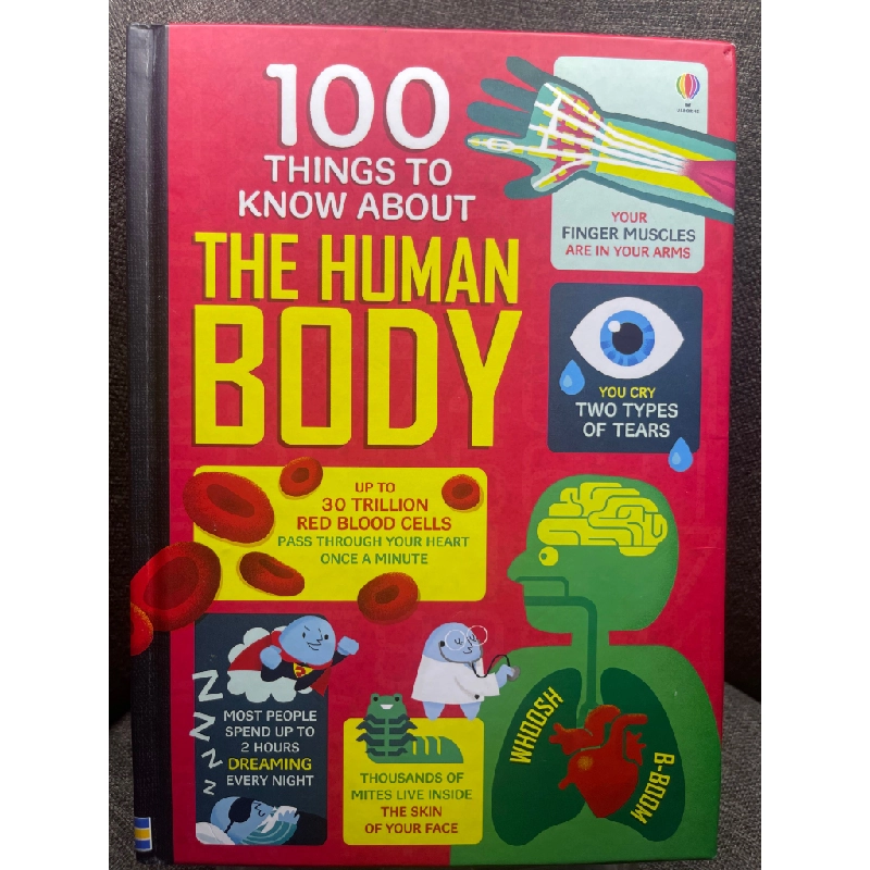 100 things to know about the human body mới 90% sách màu ngoại văn khoa học đời sống Usborne HPB1605 SÁCH NGOẠI VĂN 181580