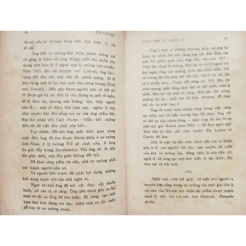 CUỘC ĐỜI VÀ TRIẾT LÝ - NIETZSCHE 703813