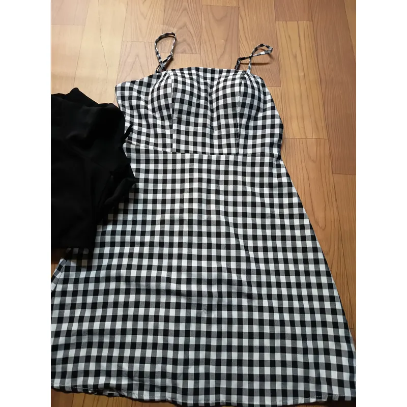 Set váy caro đen size S 689777