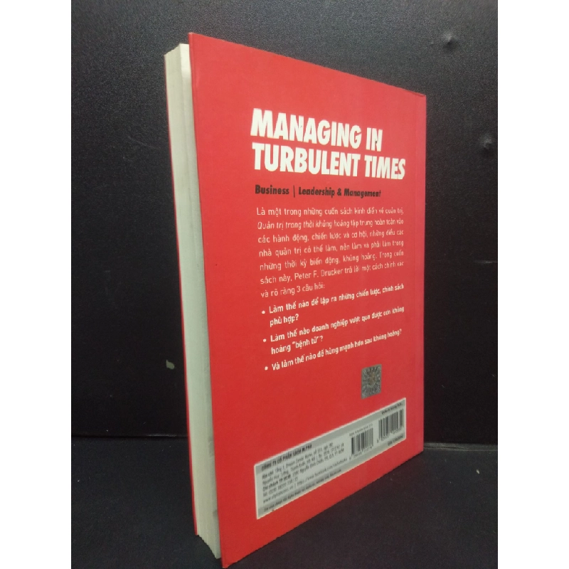 Quản trị trong thời khủng hoảng 90% có mộc 2020 HCM2105 Peter F. Drucker SÁCH QUẢN TRỊ 145826