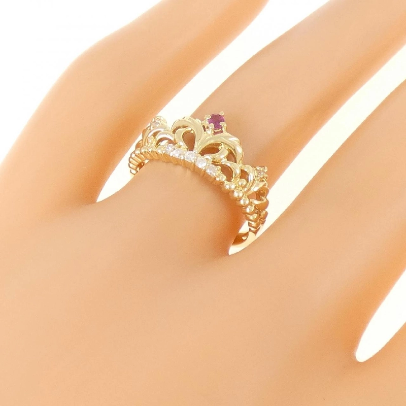 Nhẫn ruby K18YG 668240