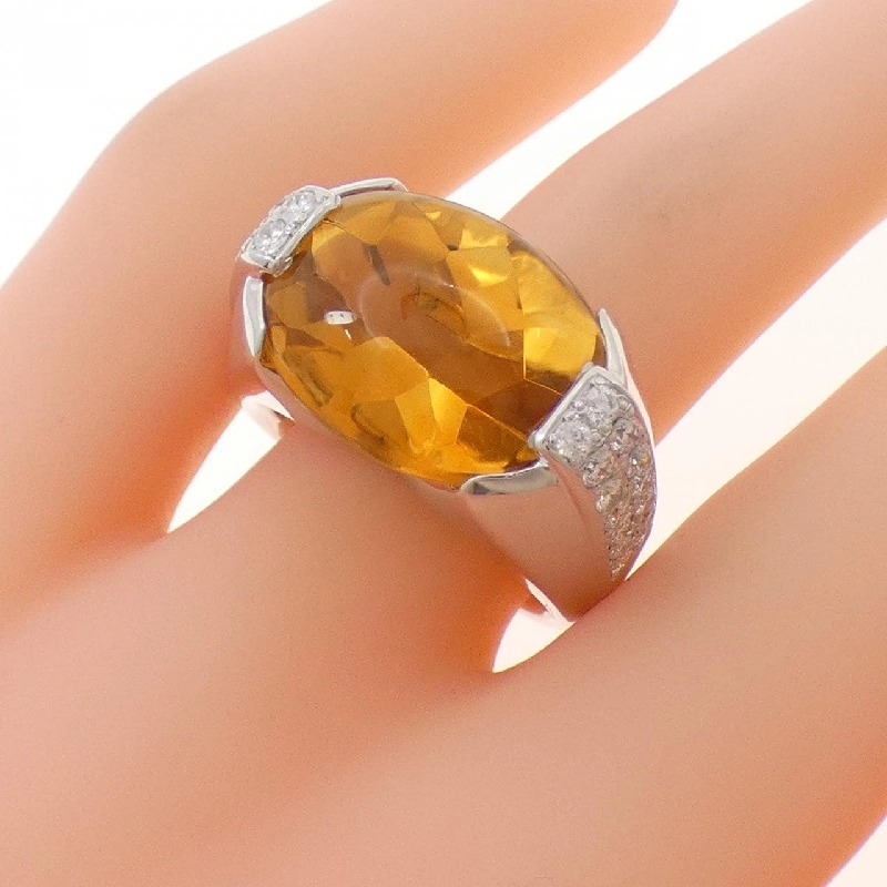 Nhẫn Citrine K18WG 10.40CT - Hàng hiệu Chính hãng 853491