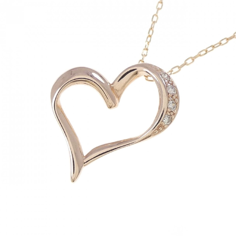 K10PG Dây chuyền kim cương hình trái tim - Hàng hiệu Chính hãng 857736