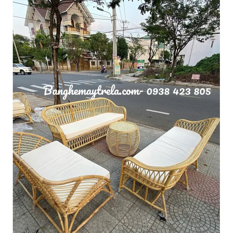 Sofa mây tre phòng khách 700746