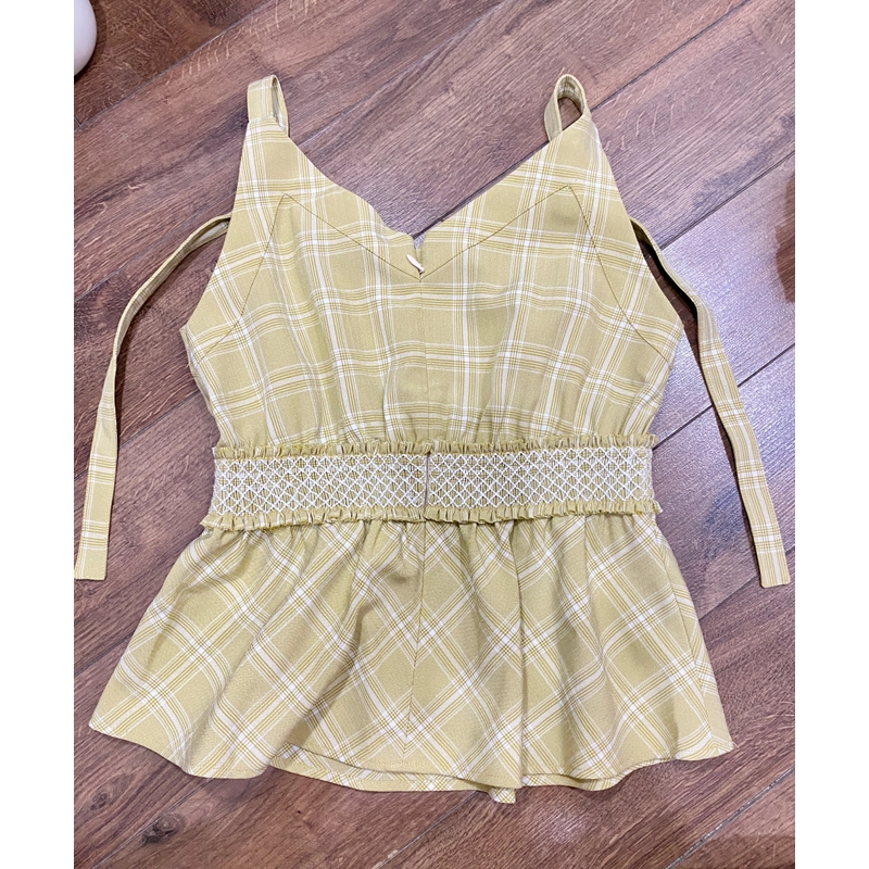 ÁO KIỂU KẺ CARO UPTOSECONDS SIZE S 509317