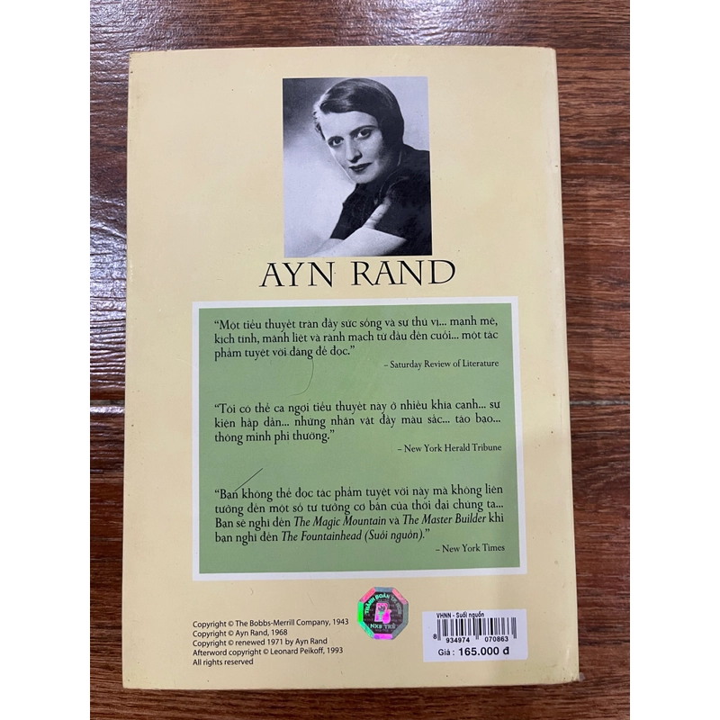 Suối Nguồn - Ayn Rand (k1) 541861