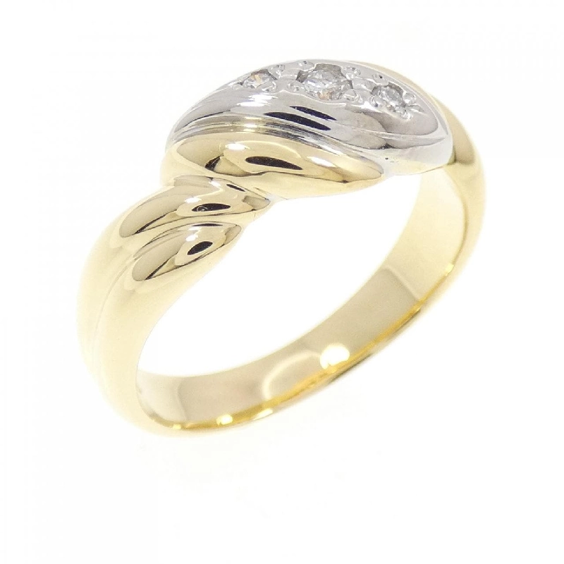 Nhẫn kim cương K18YG/PT900 0.06CT - Hàng hiệu Authentic 851805