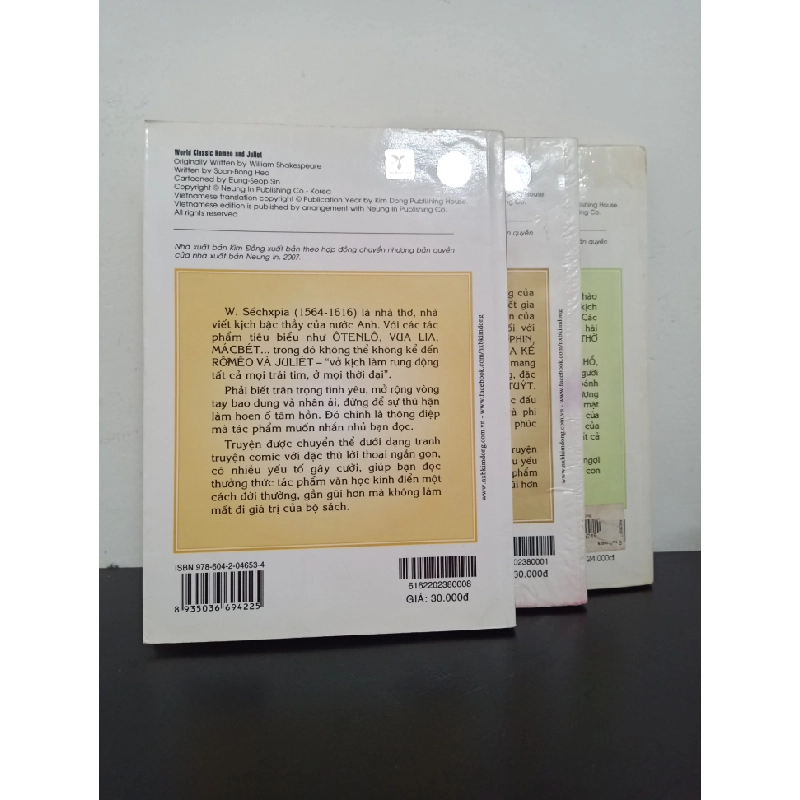Danh Tác Thế Giới - Romeo Và Juliet, Oliver Twist, Những Người Khốn Khổ(Combo 3 Cuốn) Mới 80% (ố vàng) HCM.ASB2203 341119