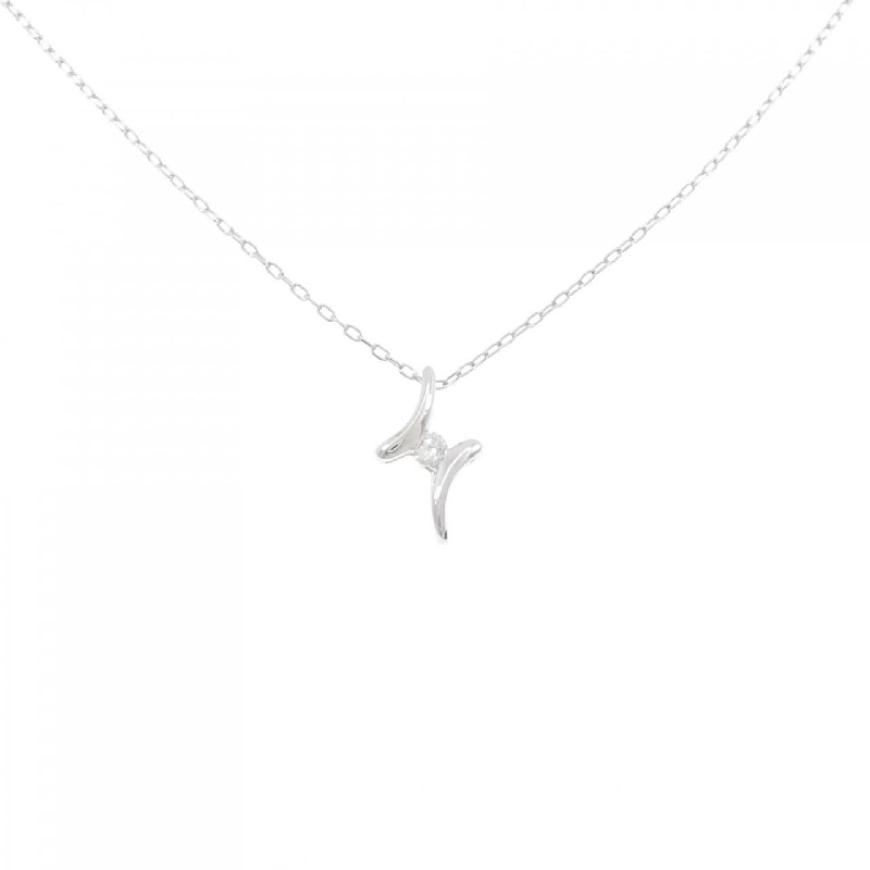 K18WG Dây chuyền kim cương 0.050CT - Hàng hiệu Authentic 861468