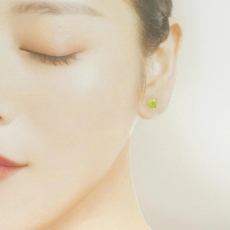 K18YG Peridot Bông tai - Hàng hiệu Chính hãng 869899