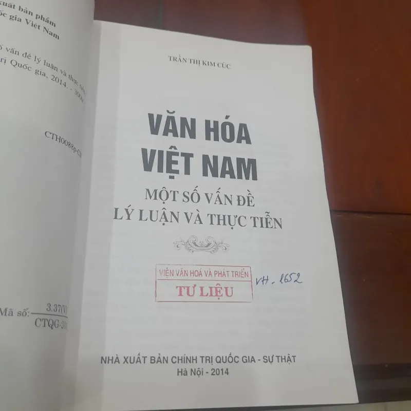 VĂN HÓA VIỆT NAM, một số vấn đề lý luận và thực tiễn 570034