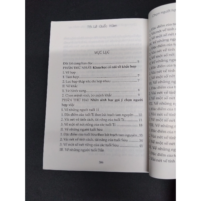 Khoa học cổ gợi ý chọn người hợp việc trợ giúp công tác nhân sự mới 80% ố nhẹ 2015 HCM1410 TS. Lê Quốc Hàm QUẢN TRỊ 925226