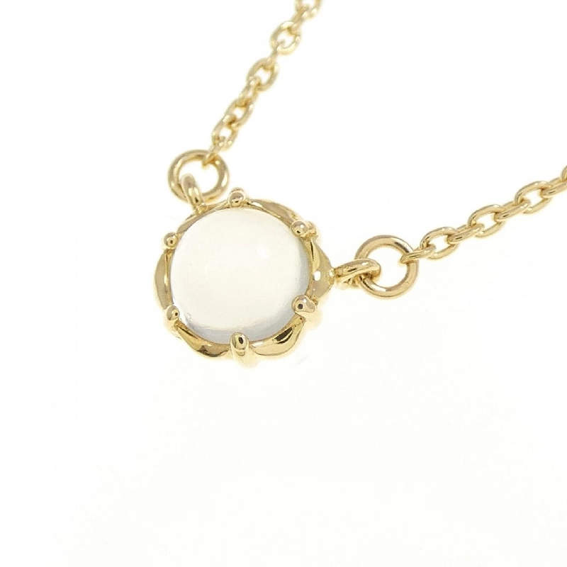 K18YG Dây chuyền đá mặt trăng - Hàng hiệu Chính hãng 862899