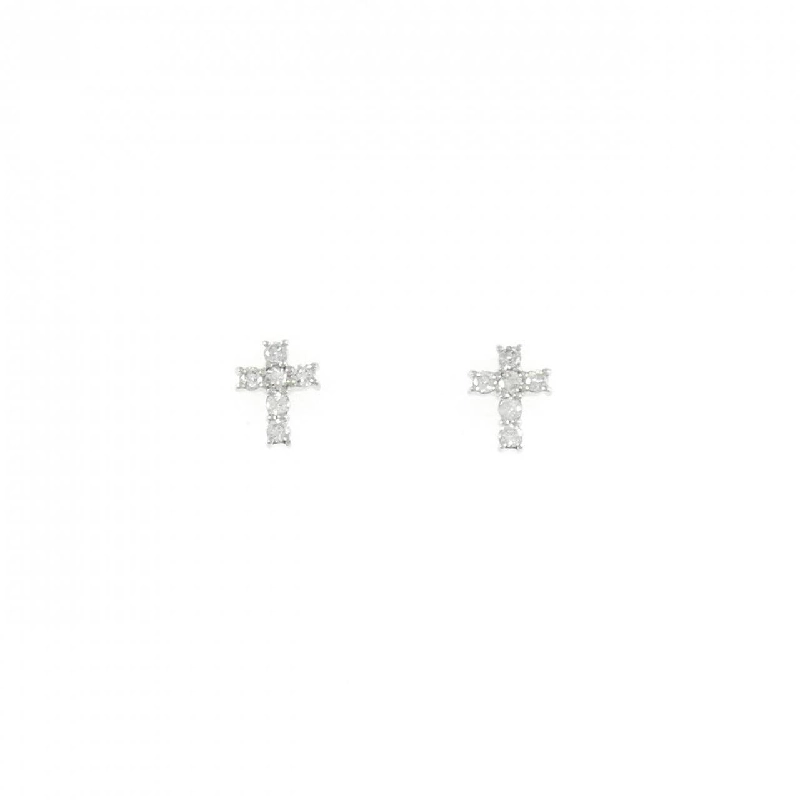 PT900 Bông tai kim cương hình chữ thập - Hàng hiệu Chính hãng 865661