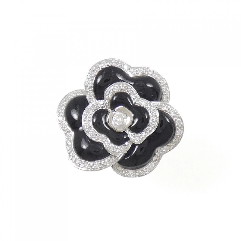 Nhẫn Onyx Hoa K18WG - Hàng hiệu Chính hãng 852006