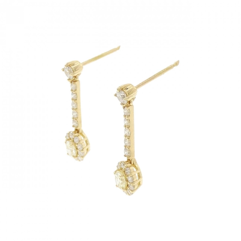 K18YG Bông tai kim cương 0.60CT - Hàng hiệu Chính hãng 870450