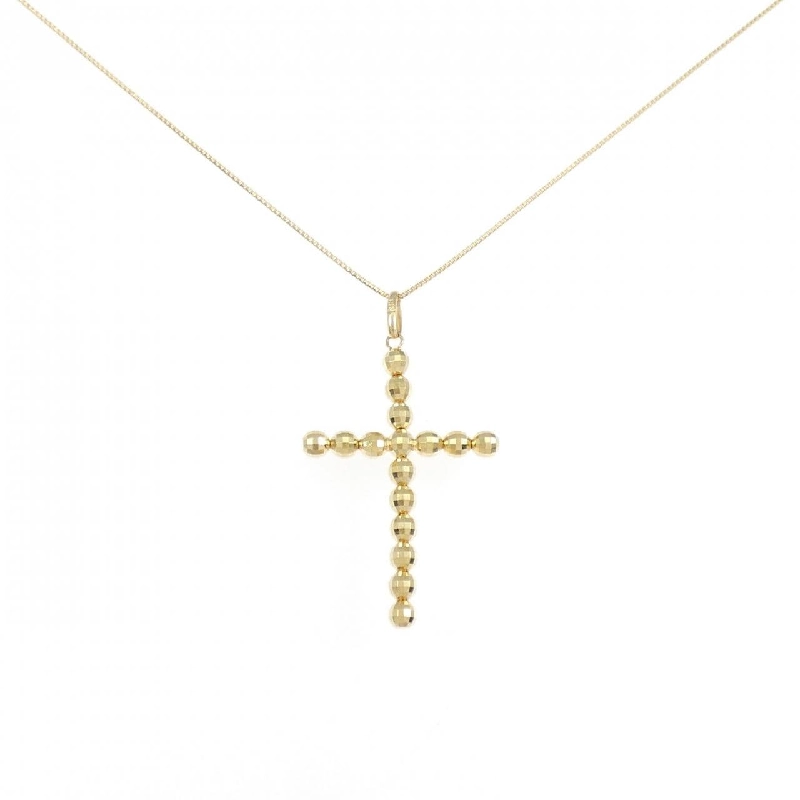 K18YG Dây chuyền hình chữ thập - Hàng hiệu Chính hãng 860424