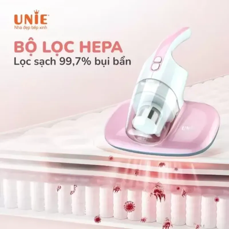 Máy hút bụi chăn đệm UNIE UMV61 lực hút 10500 PA, mới 100%, hiện đại 714238