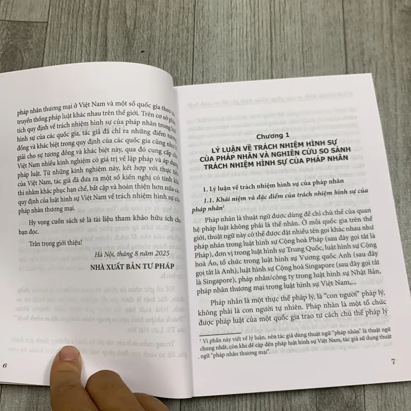 Trách nhiệm hình sự của pháp nhân dưới góc độ so sánh luật.  747249