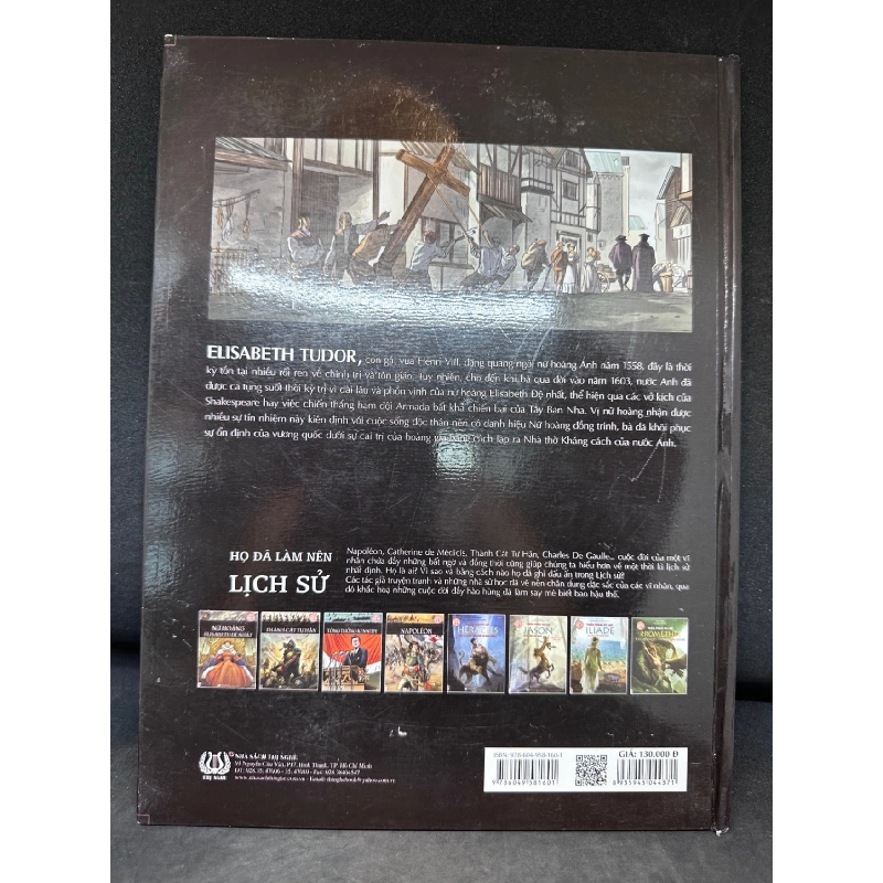 Nữ Hoàng Elisabeth Đệ Nhất (Tranh màu), Delmas, mới 90%, bìa cứng, SBM0502 913064