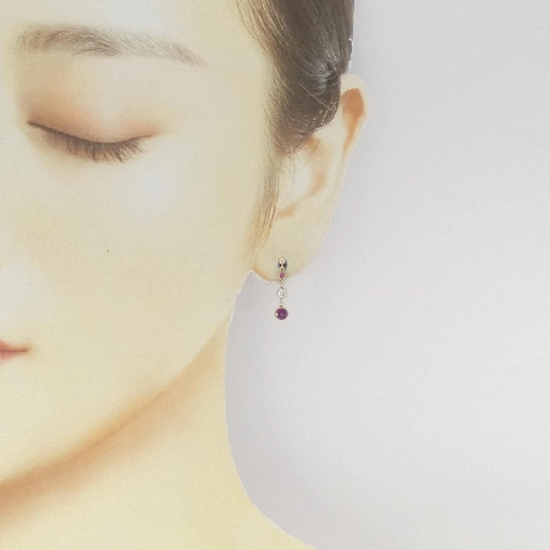 K10YG Đá màu Bông tai - Hàng hiệu Chính hãng 875187