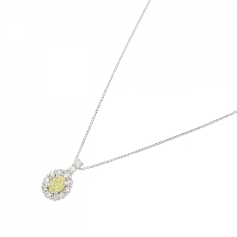 Dây chuyền kim cương PT950/PT850 0.200CT FIY VS2 cắt hình đặc biệt - Hàng hiệu Chính hãng 874435