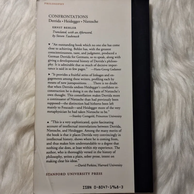 Ernst Behler - Confrontations: Derrida, Heidegger, Nietzsche 957089
