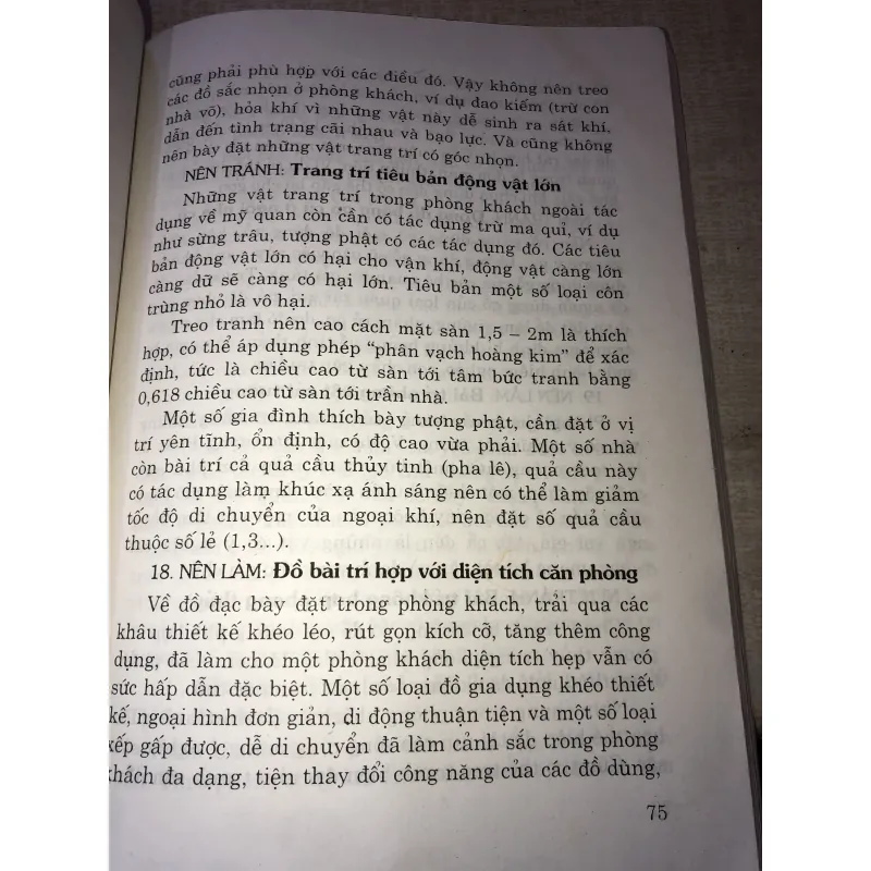 Những kiêng kỵ trong phong thuỷ 993717