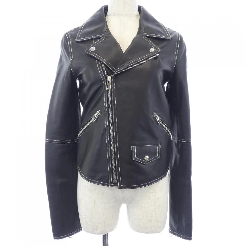 LOEWE D1158000PL Áo khoác da biker - Hàng hiệu Authentic 815954