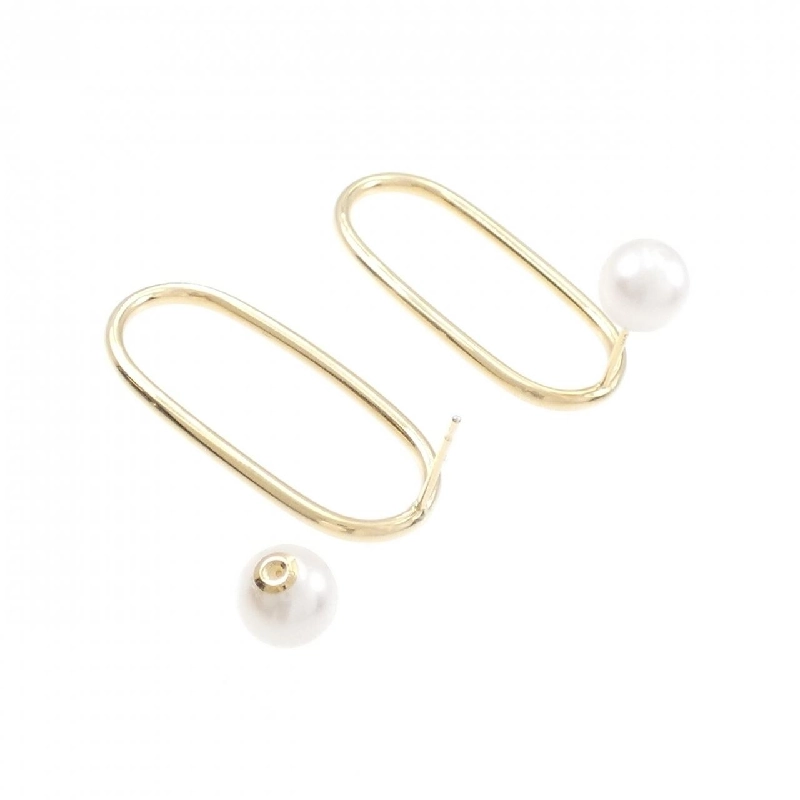 K18YG Bông tai ngọc trai Akoya 7.5mm - Hàng hiệu Chính hãng 872977