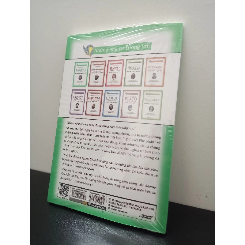 Những Nhà Tư Tưởng Lớn - Adorno Trong 60 Phút Walther Ziegler New 100% HCM.ASB0302 910945