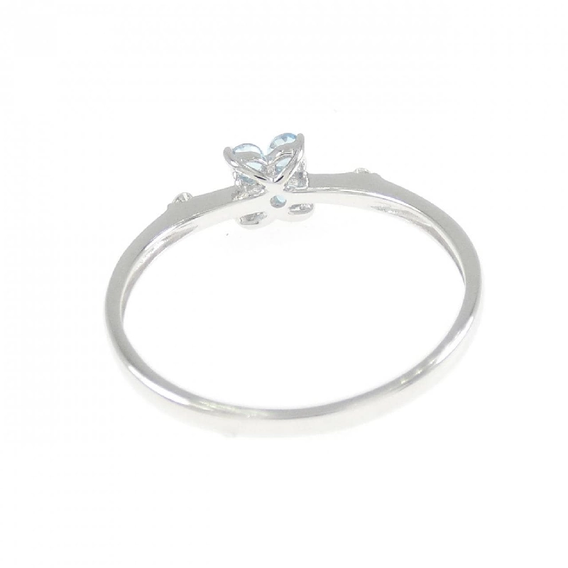 Nhẫn Blue Topaz K14WG Hoa - Hàng hiệu Chính hãng 849732