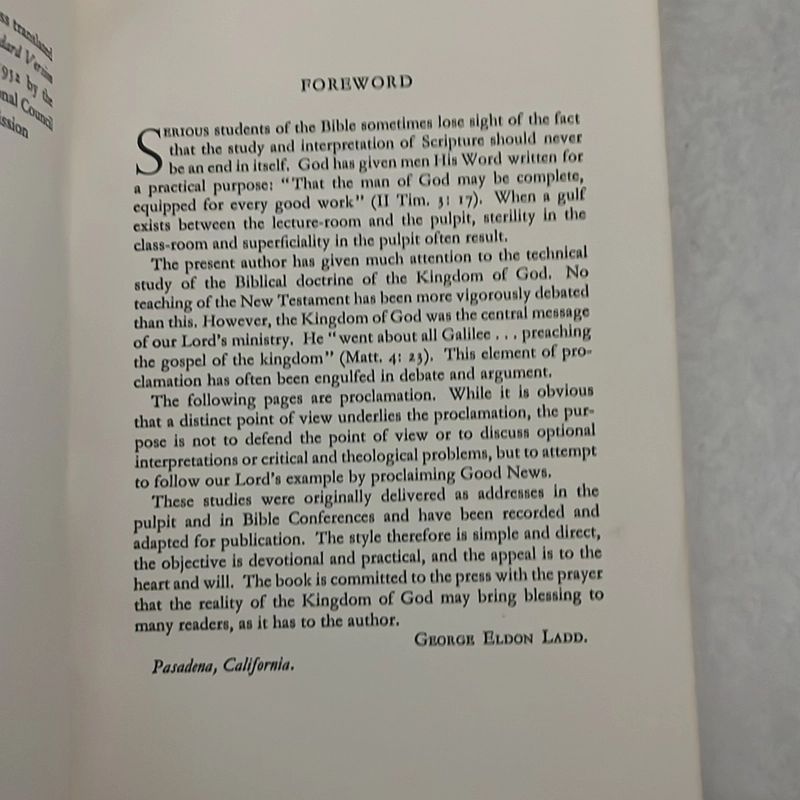 The Gospel of the Kingdom - George Eldon Ladd 502076