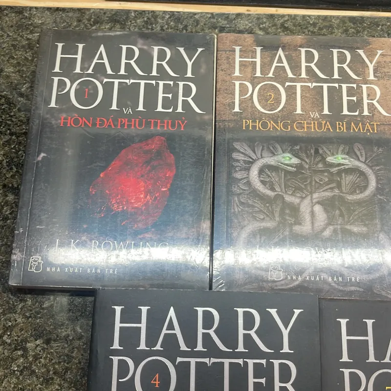 Harry Potter tập 1,2,3,4,7 J.K. Rowling bìa đen 713320