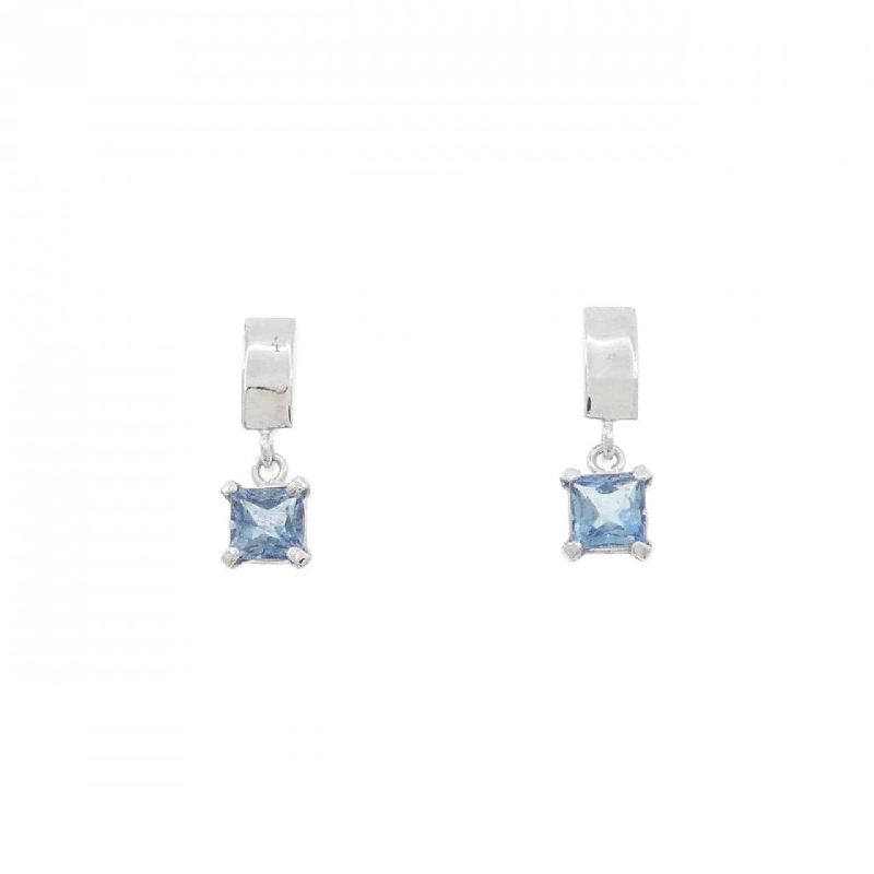 K18WG Aquamarine Bông tai - Hàng hiệu Chính hãng 869517