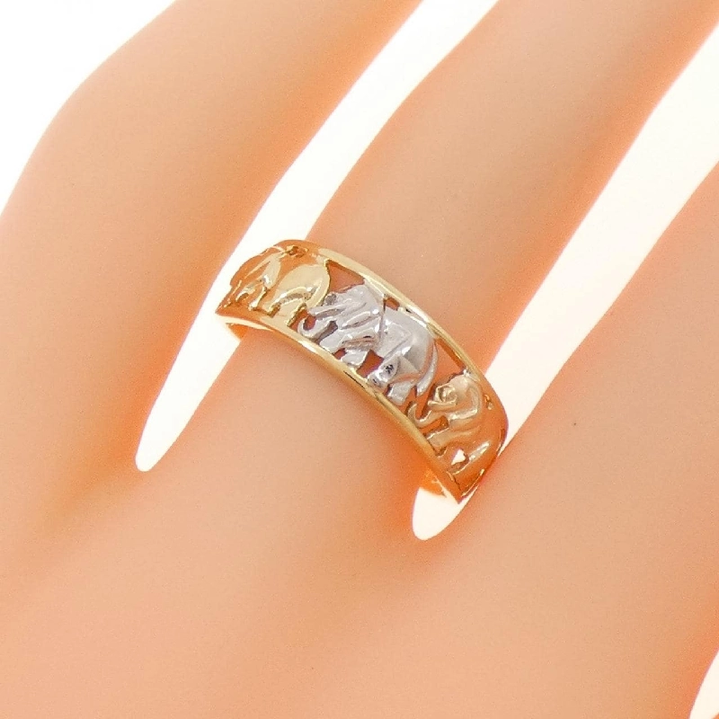 Nhẫn kim cương voi K18YG/PT900 0.01CT - Hàng hiệu Authentic 854168