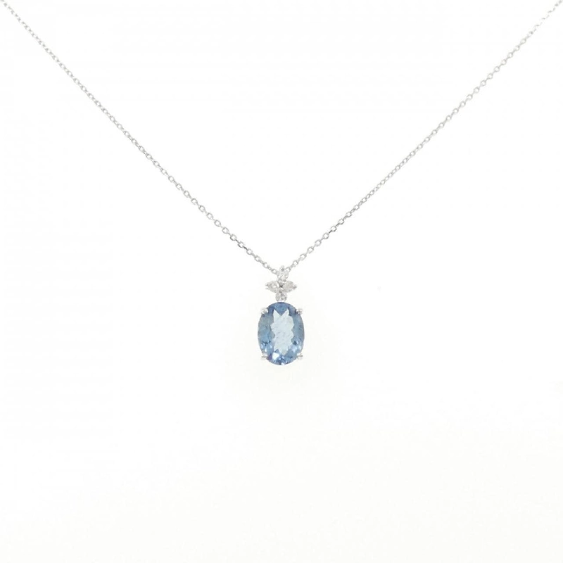 K18WG Dây chuyền Aquamarine 1.03CT - Hàng hiệu Chính hãng 846388