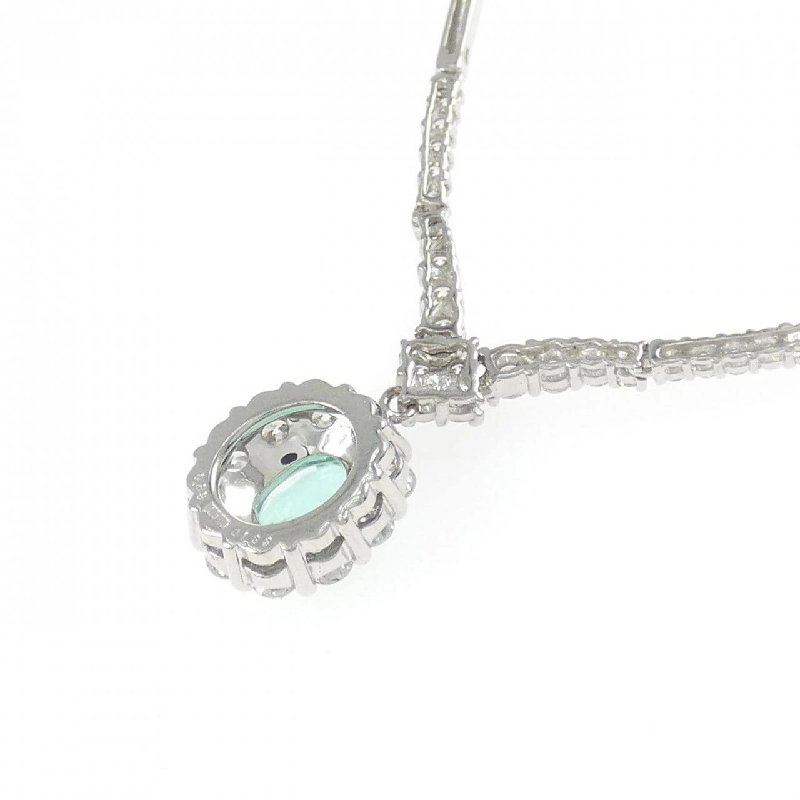 K18WG Paraiba Tourmaline Necklace 0.83CT - Hàng hiệu Authentic 855954