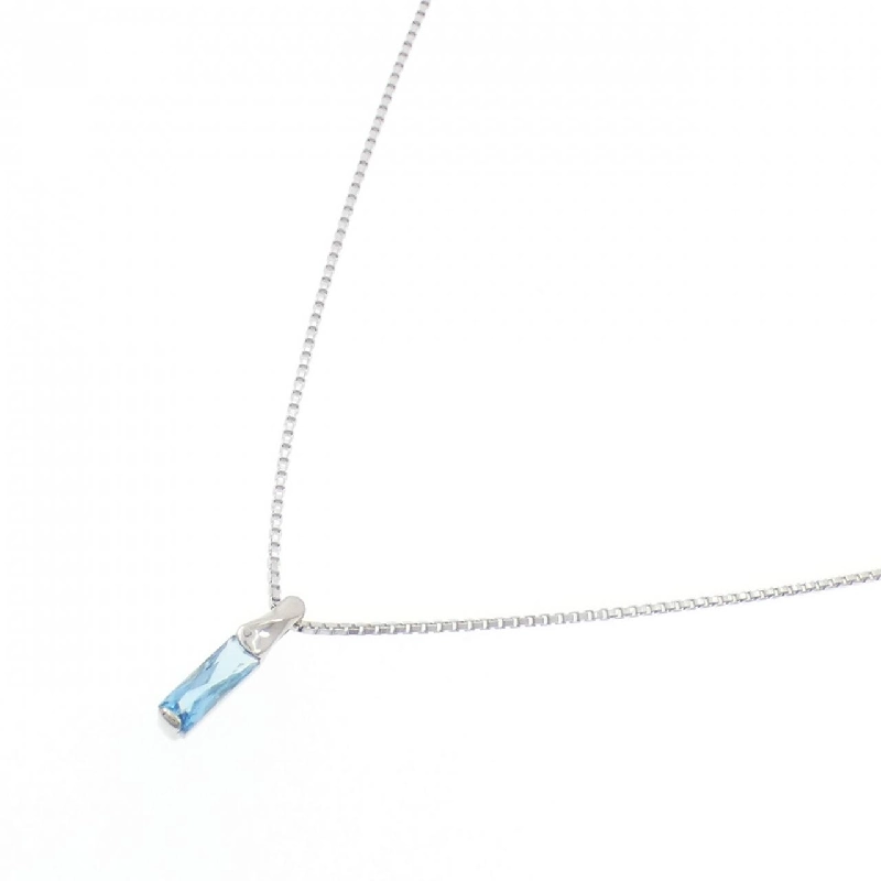 PT900/PT850 Blue Topaz Necklace - Hàng hiệu Authentic 859804