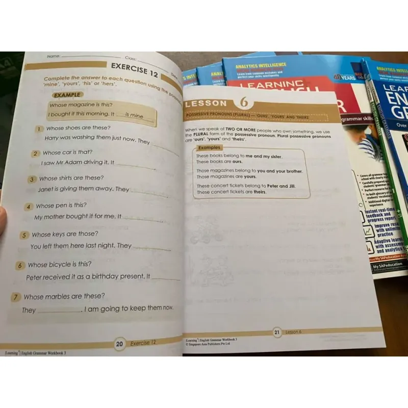 Learning English grammar (Sách nhập) - 6 quyển 759589