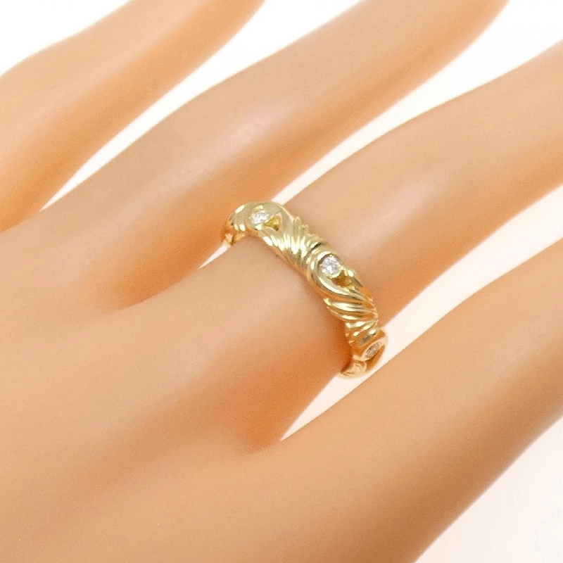 Nhẫn kim cương K18YG 0.137CT 669969