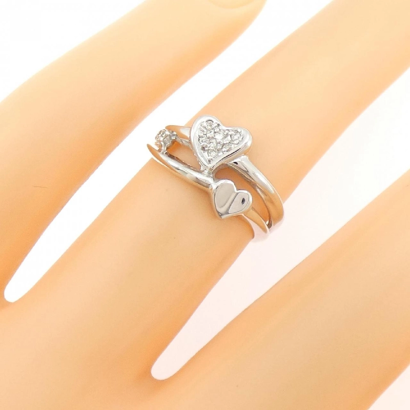 Nhẫn kim cương hình trái tim K18WG 0.04CT - Hàng hiệu Chính hãng 847507