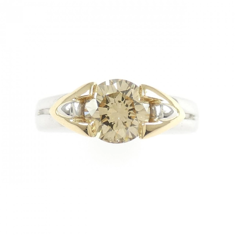 Nhẫn kim cương PT900/K18YG 1.237CT - Hàng hiệu Authentic 854517